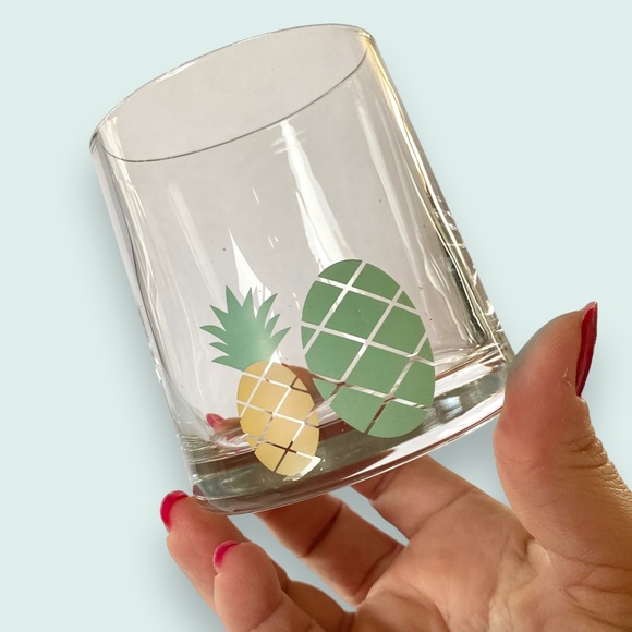 Chic & Tonic Pineapple Lowball Glasses Set of 4 in Box - Picture 9 of 12